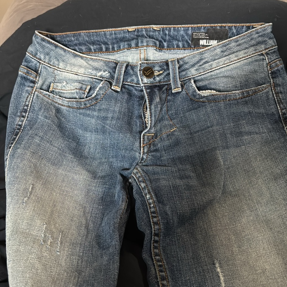 William Rast Distressed Blue Jeans